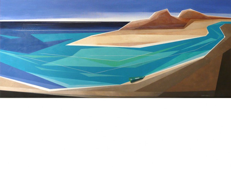 Waterland 109 - Rivers / 50x100cm / sold