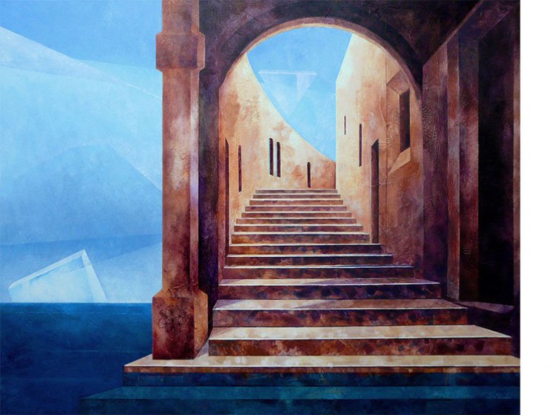 Atlantis - Side-entrance / 80x100 cm /sold