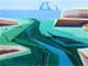 Waterland 103 - Rivers / 50x120 cm / sold