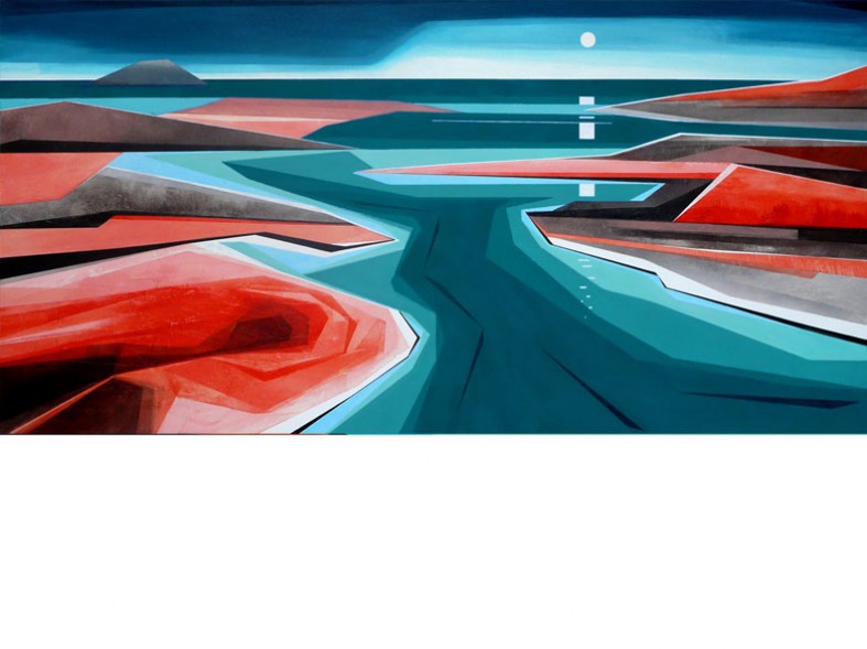 Waterland Genesis 09 / 60 x 120 cm / 2017 / sold