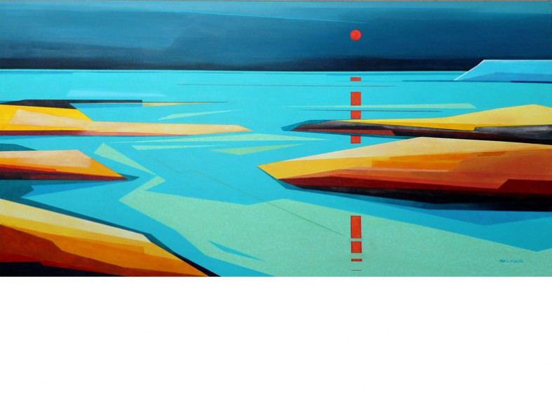 Impression Sunrise / 60 x 120 cm / 2017 / sold