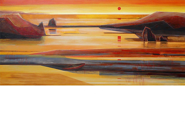 Golden Genesis 06 / 60 x 120 cm / 2017 / sold
